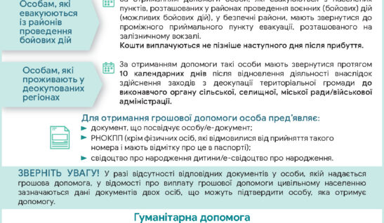 ДОПОМОГА ЦИВІЛЬНОМУ НАСЕЛЕННЮ