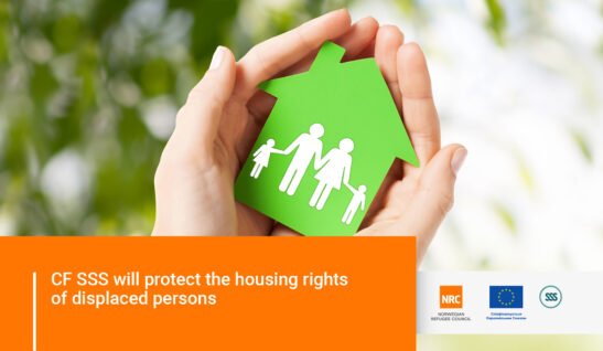 We have started working on a new advocacy project aimed at protecting the housing rights of displaced persons