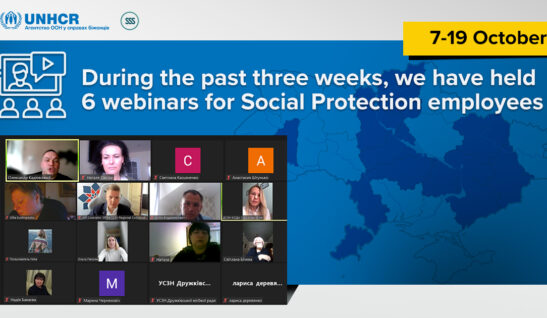 During the past three weeks, we have held 6 webinars for Social Protection employees