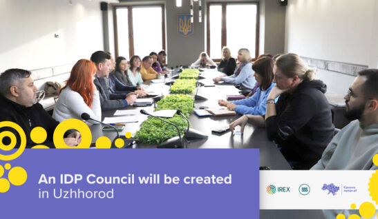 An IDP Council will be created in Uzhhorod