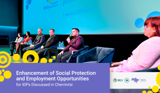 Enhancement of Social Protection and Employment Opportunities for IDPs Discussed in Chernivtsi