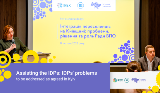 Assisting the IDPs: IDPs’ problems to be addressed as agreed in Kyiv