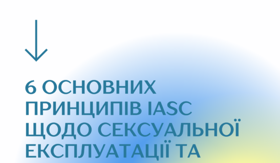 6 основних принципів IASC щодо сексуальної експлуатації та насильства