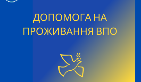 ДОПОМОГА НА ПРОЖИВАННЯ ВПО