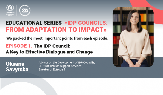 Educational Series “IDP Councils: From Adaptation to Impact”: Key Points from the First Episode