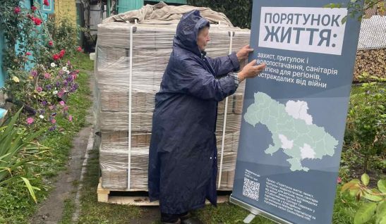 Foundation Delivers Winter Fuel to Elderly Resident in Chernihivska Oblast